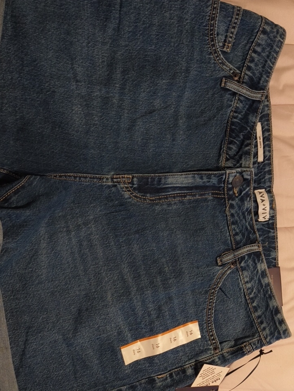 Ava & Viv Dark Blue Denim Jean Shorts